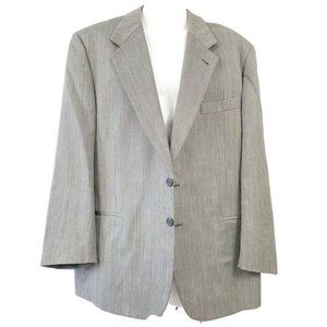 Bios Gold Collection 2 Button Wool Gray 44R Blazer Men's Jacket